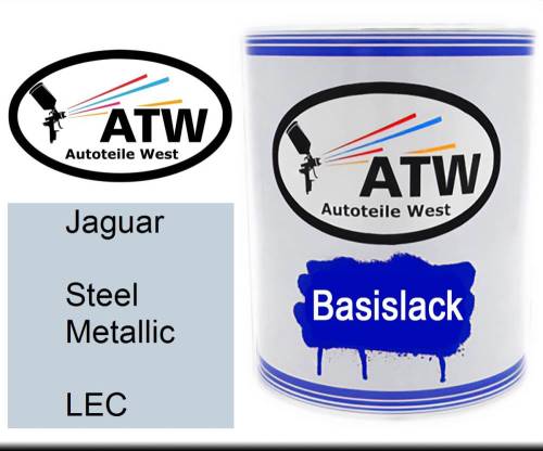 Jaguar, Steel Metallic, LEC: 1L Lackdose, von ATW Autoteile West.